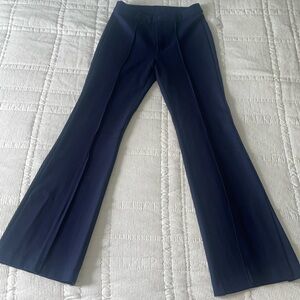 High Rise Ponte Split Flare Pants